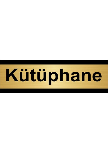 Kütüphane 10 x 20 cm Metal Yönlendirme Levhası