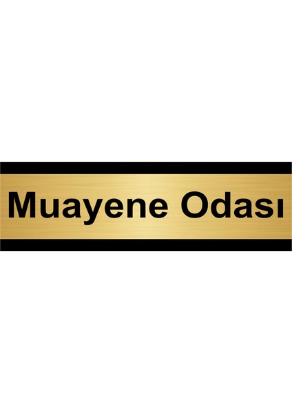 Muayene Odası 10 x 20 cm Metal Yönlendirme Levhası