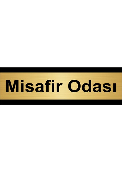 Misafir Odası 7 x 20 cm Metal Yönlendirme Levhası