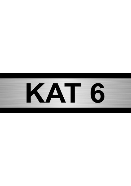 Kat 6 7 x 20 cm Metal Yönlendirme Levhası