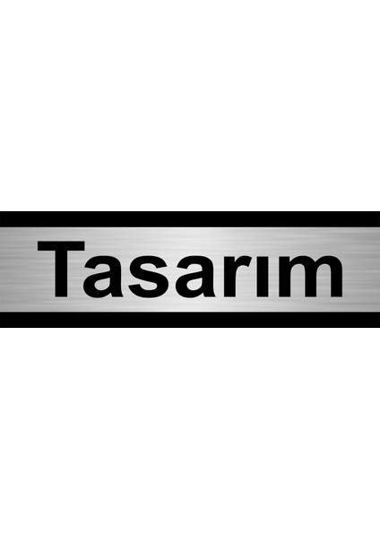 Tasarım 7 x 20 cm Metal Yönlendirme Levhası