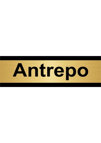 Antrepo 7 x 20 cm Metal Yönlendirme Levhası