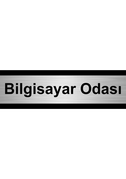 Bilgisayar Odası 10 x 20 cm Metal Yönlendirme Levhası