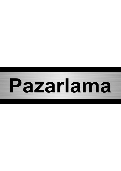 Pazarlama 10 x 20 cm Metal Yönlendirme Levhası