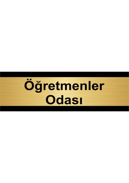 Öğretmenler Odası 10 x 20 cm Metal Yönlendirme Levhası