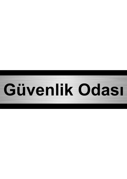Güvenlik Odası 10 x 20 cm Metal Yönlendirme Levhası
