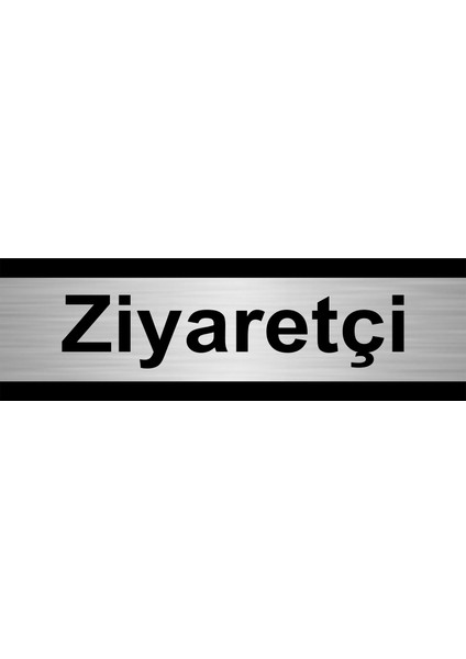 Ziyaretçi 10 x 20 cm Metal Yönlendirme Levhası