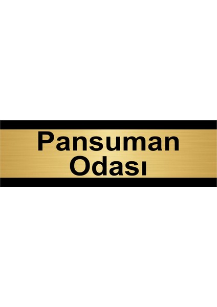 Pansuman Odası 10 x 20 cm Metal Yönlendirme Levhası