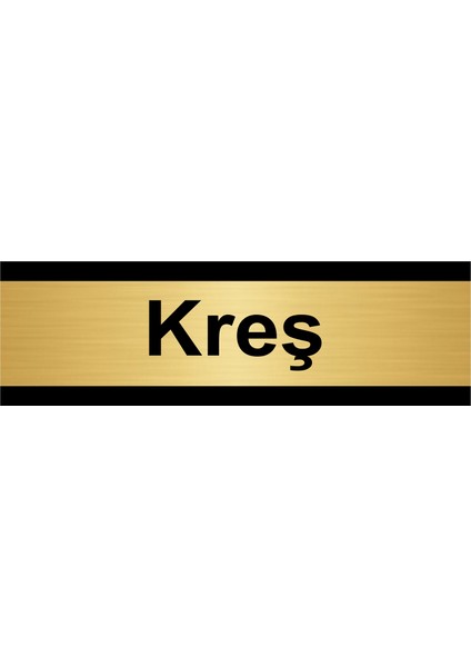 Kreş 10 x 20 cm Metal Yönlendirme Levhası