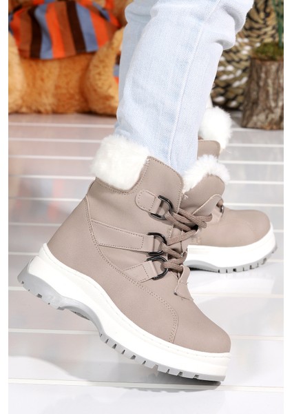 946.21K.240 Alexis Içi Termal Kürk Bağcıklı Kız Çocuk Bot Ayakkabı fiyatları