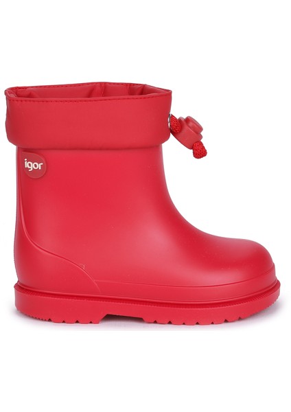 W10257 Bimbi Euri Kız/erkek Çocuk Su Geçirmez Yağmur Kar Çizmesi Kırmızı