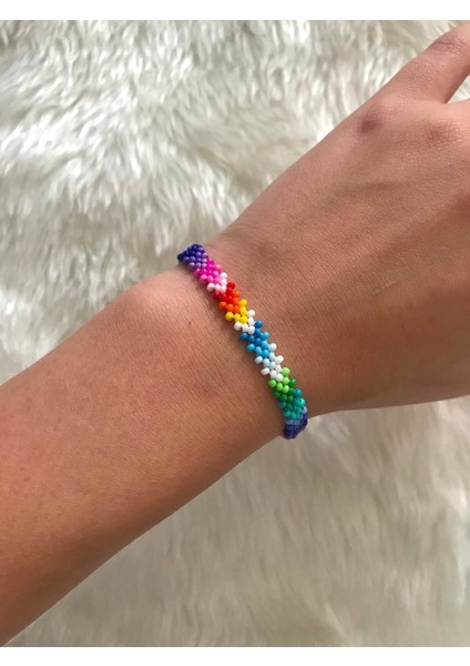 Mavi Gökkuşağı Bileklik