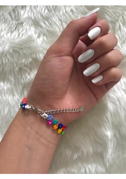 Çiçek Bahçesi Halhal ve Bileklik Set fırsatları