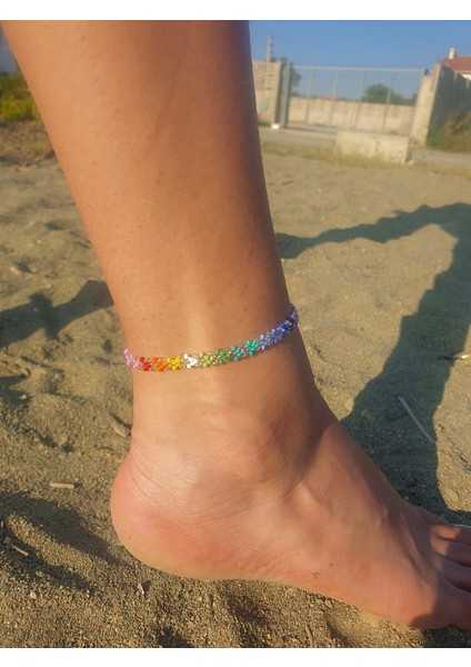 Renk Cümbüşü Halhal ve Bileklik Set indirimleri