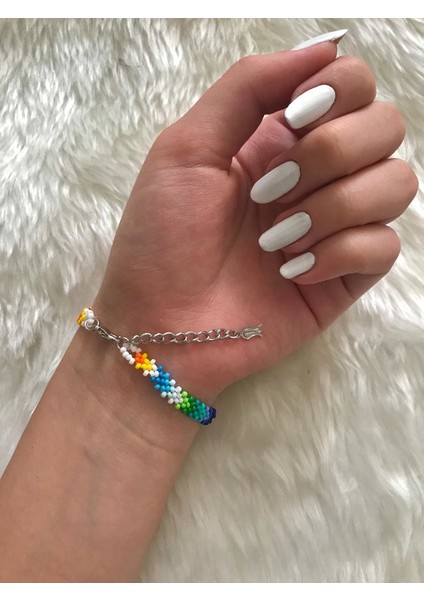Gökkuşağı Halhal ve Bileklik Set fırsatları