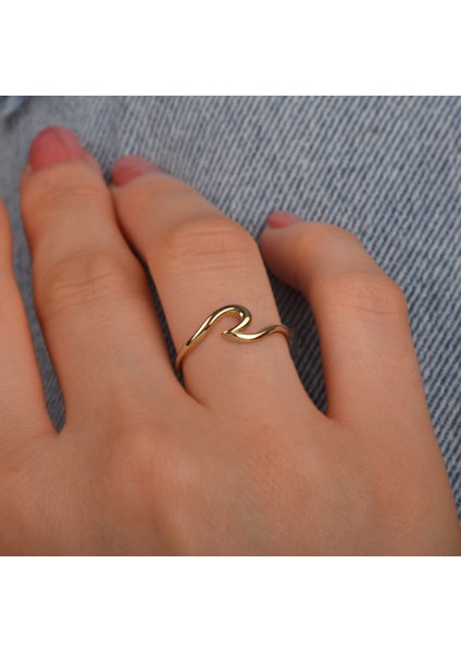 14 Ayar Altın Minimal Eklem Yüzük