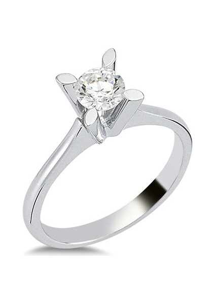 0.51CT Pırlanta Tektaş Yüzük - 18K