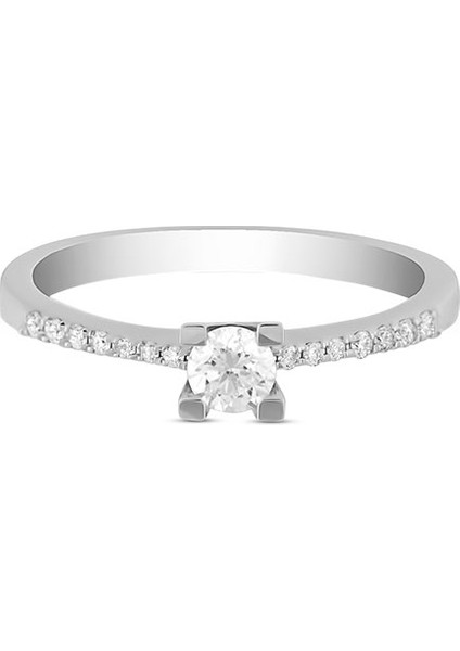 0.28CT Pırlanta Tektaş YÜZÜK-18K fiyatları