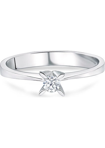 0.10CT Tektaş Pırlanta YÜZÜK-14K