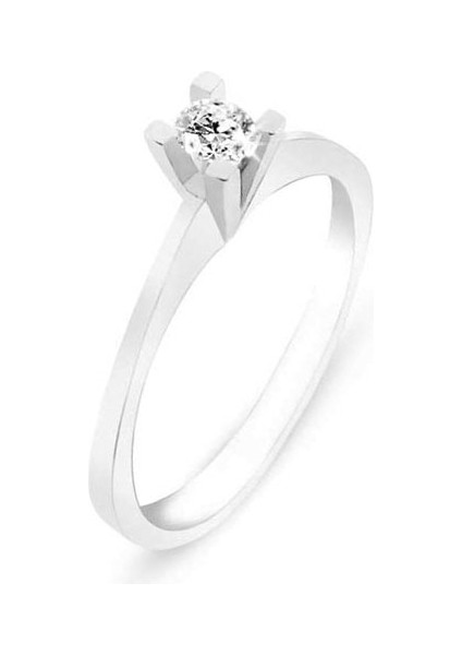 0.09CT Pırlanta Tektaş YÜZÜK-14K