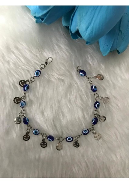 Halhal Nazar Boncuklu Smıle fiyatları