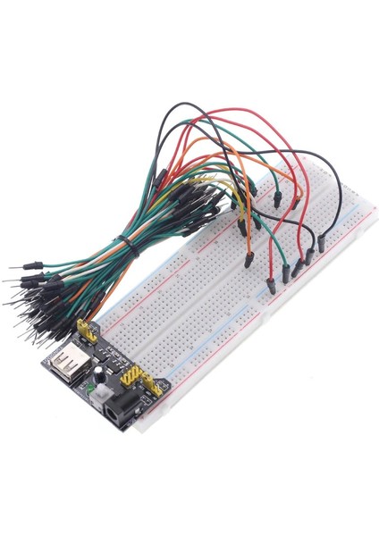 MB-102 Breadboard + 65 Parça Kablo Seti + Breadboard Güç Kaynağı