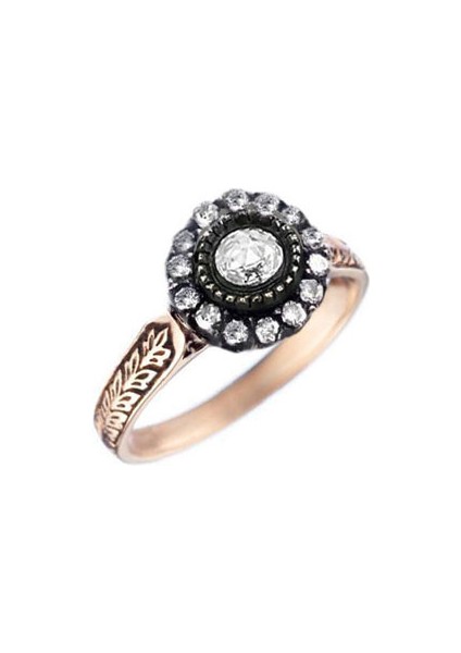 0.56CT Otantik Elmas Yüzük