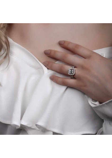 1.13CT Pırlanta Baget Yüzük modelleri