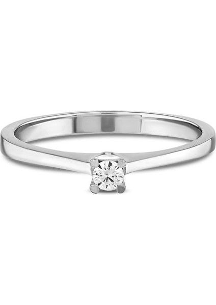 0,13CT Pırlanta Tektaş Yüzük - 18K modelleri