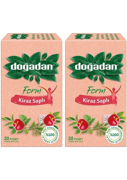 Form Çay Kiraz Saplı 20'li x 2 Adet