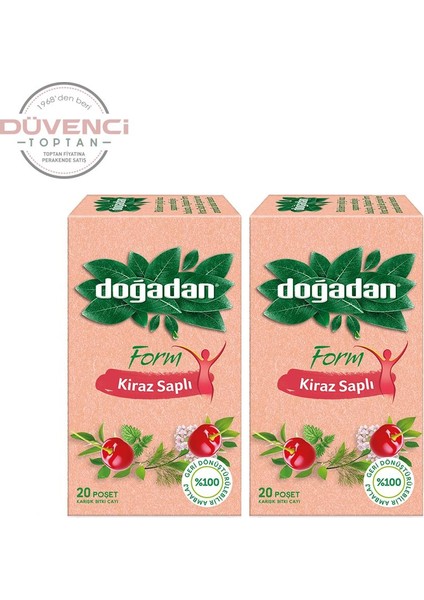 Form Çay Kiraz Saplı 20'li x 2 Adet