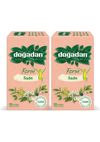 Form Çay Sade 20'li x 2 Adet