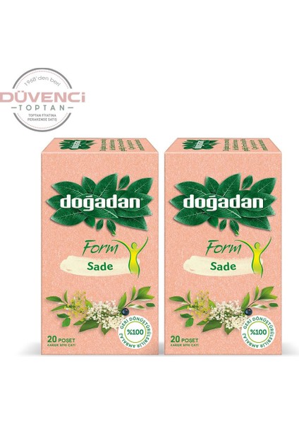 Form Çay Sade 20'li x 2 Adet