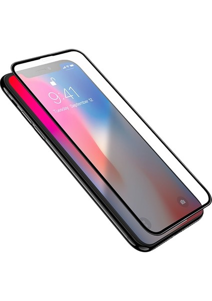 Iphone Xs Siyah Için Temperli Cam Filmi (Yurt Dışından)