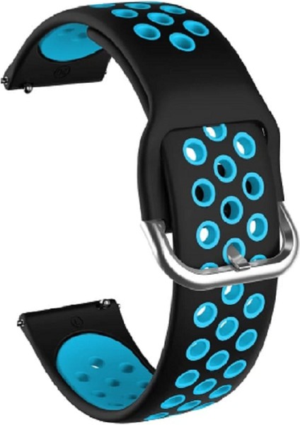 Samsung Gear S3-Huawei Gt 2-Honor Magic Watch 2- 46 mm 22MM Delikli Silikon Kordon Kayış