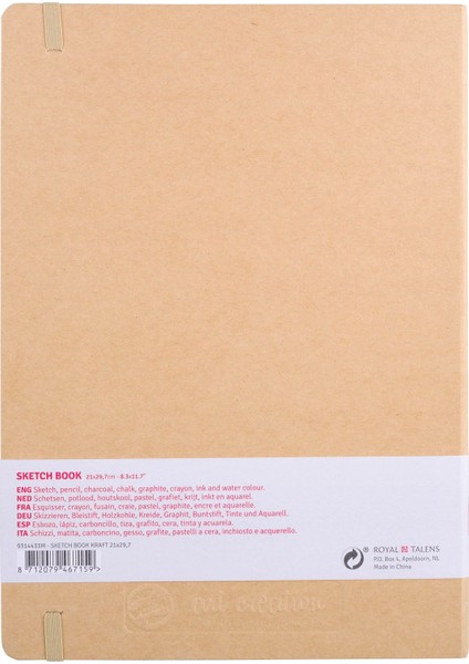 Sketchbook Sert Kapak Eskiz Çizim Defteri 21 x 30 cm 140 gr 80 Yp Kraft Yellow fiyatları