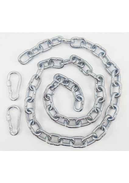 Köpek Bağlama Zinciri 4 mm 8 Metre + 2 Vidalı Karabina (20 Kg.)