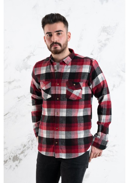 Slimfit Çift Cep Oduncu Gömlek modelleri