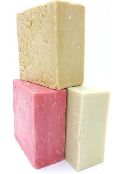 Online Pazar %100 Doğal 1 Gül Sabunu+1 Aloevera Sabunu+1 Ozon Yağı Sabunu Ambalajlı modelleri