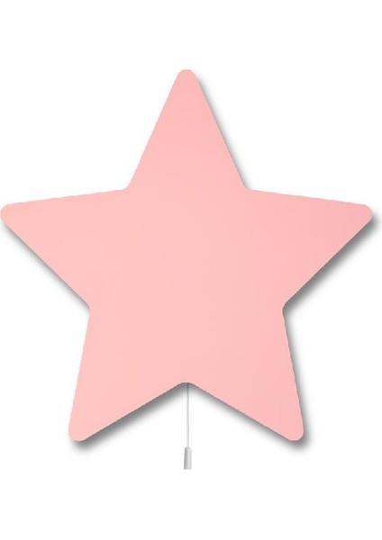 Pembe Yıldız Ahşap Aydınlatma