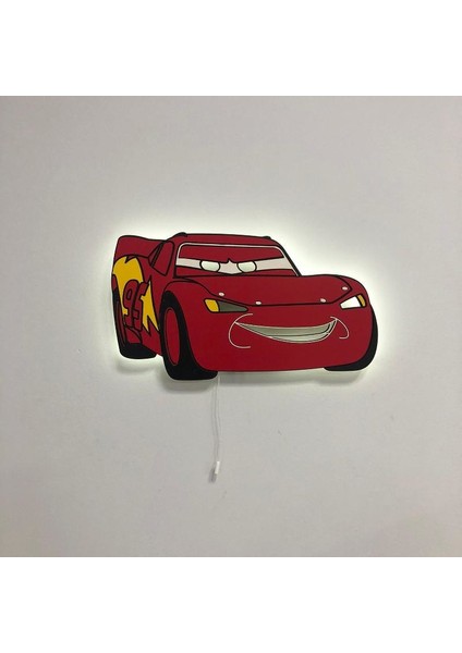 Şimşek Mcqueen Figürlü Tasarım Aydınlatma