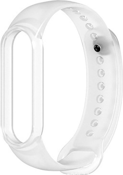 Xiaomi Band Için Silikon Yarı Saydam Değiştirme Kayışı 6 Beyaz (Yurt Dışından)