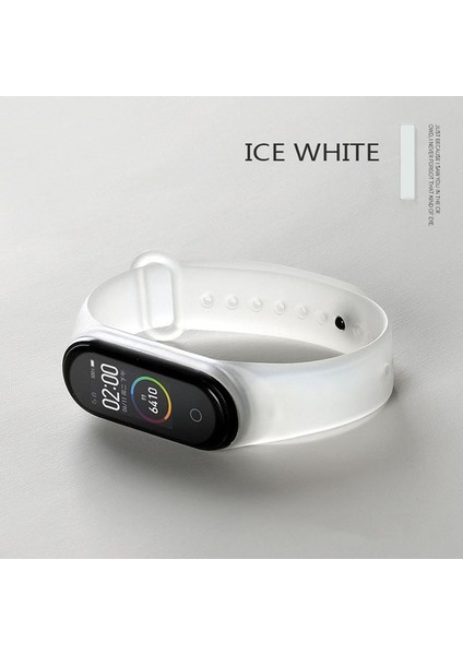 Xiaomi Band Için Silikon Yarı Saydam Değiştirme Kayışı 6 Beyaz (Yurt Dışından)