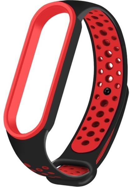 Xiaomi Band 6 Için Delikli ve Nefes Silikon Kayışı Kırmızı (Yurt Dışından) fiyatları