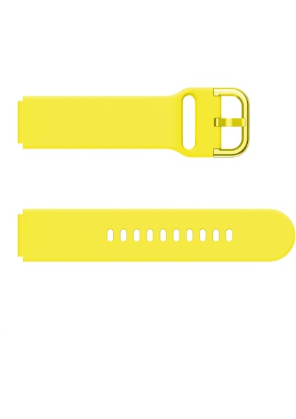 Xiaomi Watch Için Galvanik Toka ile Silikon Kayış Sarı (Yurt Dışından)