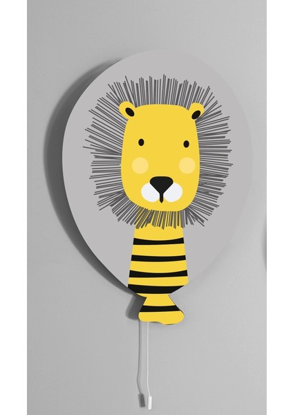 Çubuklu Aslan Şeker Balon Aydınlatma