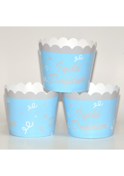 Cupcake Kabı Iyiki Doğdun (25 Adet) 17095 - Mavi 17095