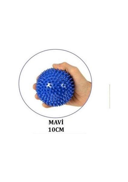 Msd El Egzersiz Masaj ve Duyu Topu , Yumuşak Dikenli Top Mavi Renk 10 cm
