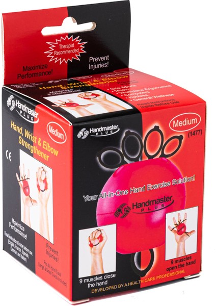 Msd Hand Master Plus Parmak ve El Egzersiz güçlendirme Kırmızı Renk (Orta)