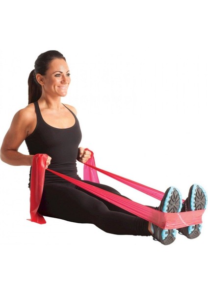 Msd Pilates & Yoga egzersiz Bandı , Theraband Kırmızı Renk(Hafif) 45.5 mt